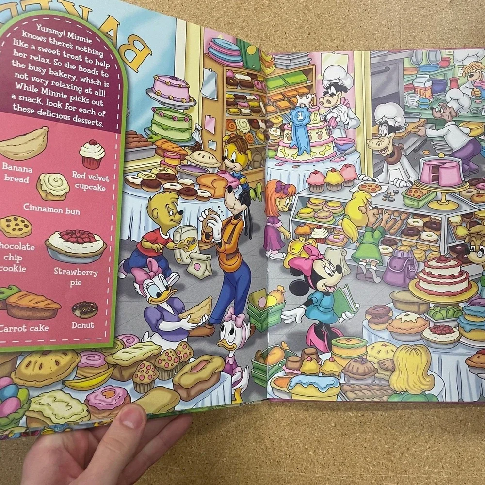 Disney Minnie Mouse Look and Find Hardcover Activity Book Childrens Search Find
